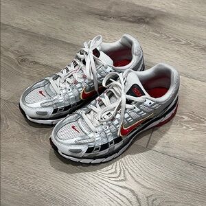 Nike P6000 silver and red